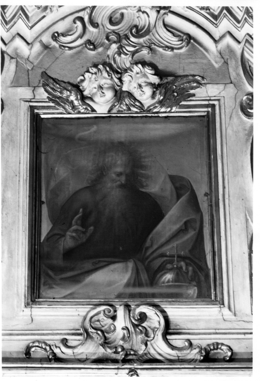 Dio Padre benedicente (dipinto, opera isolata) di Caccia Guglielmo detto Moncalvo (inizio sec. XVII)