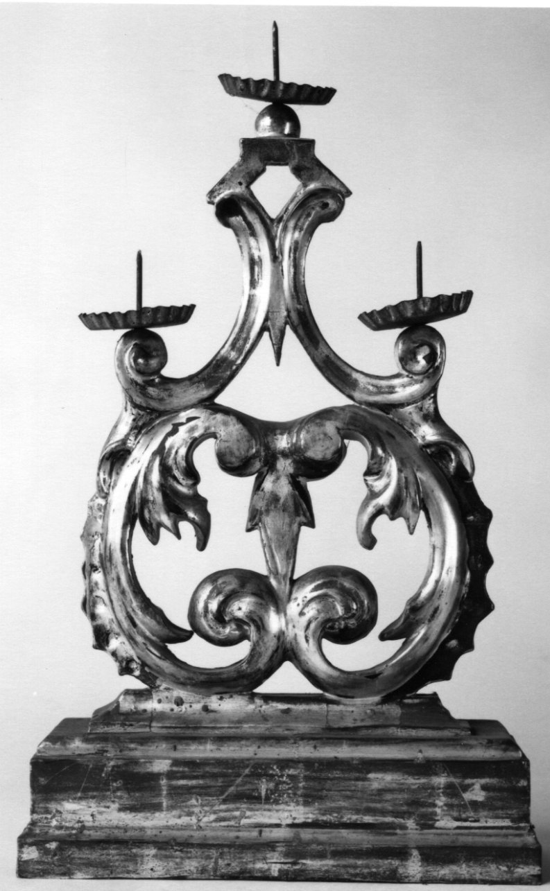 candelabro, serie - ambito piemontese (prima metà sec. XIX)