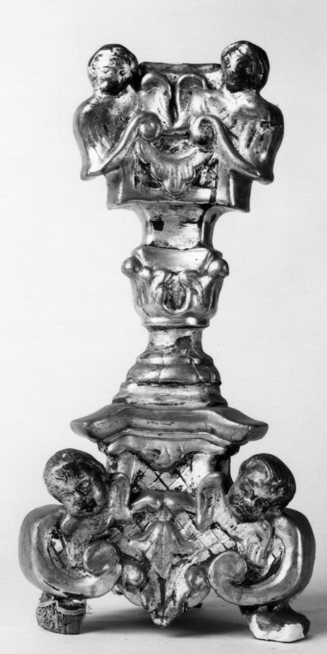 candeliere, frammento - ambito piemontese (secondo quarto sec. XIX)