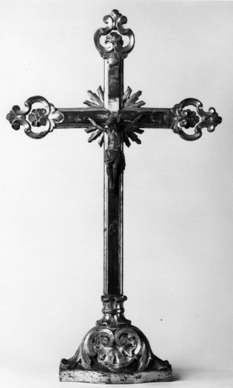 Cristo crocifisso dolente (croce d'altare, opera isolata) - ambito piemontese (ultimo quarto sec. XVIII)