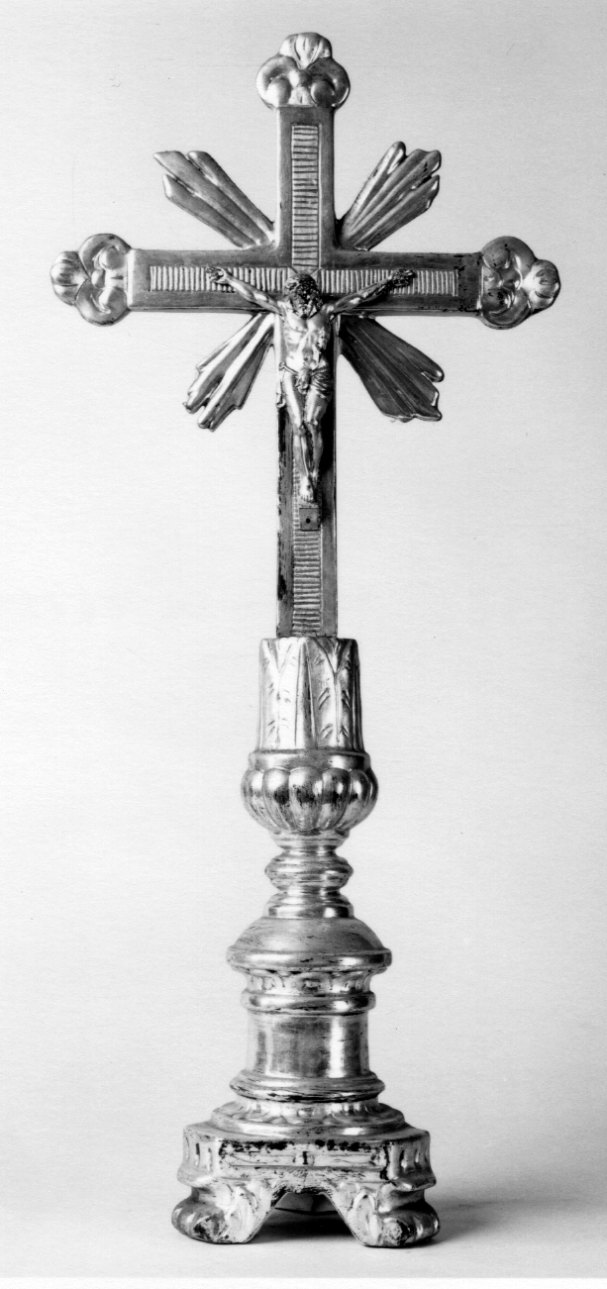 Cristo crocifisso dolente (croce d'altare, serie) - ambito piemontese (prima metà sec. XIX)