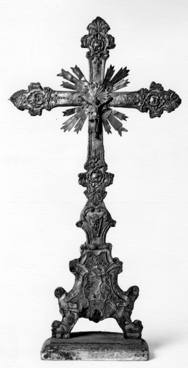 Cristo crocifisso dolente (croce d'altare, opera isolata) - ambito piemontese (metà sec. XVIII)