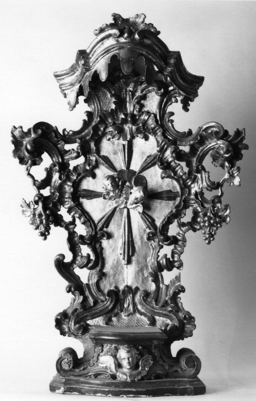 tronetto per esposizione eucaristica, opera isolata - ambito piemontese (metà sec. XVIII)