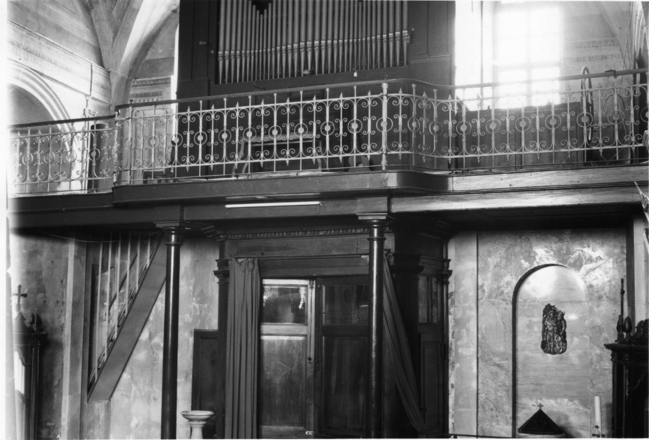 tribuna d'organo, opera isolata - bottega piemontese (ultimo quarto sec. XIX)