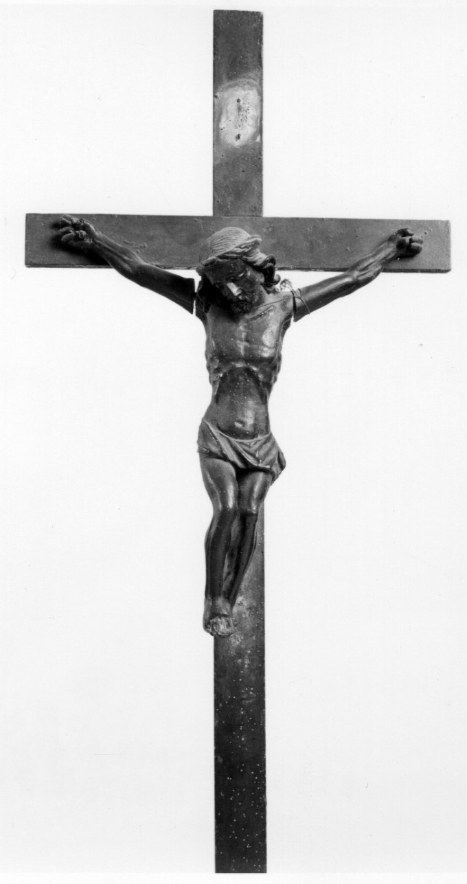 Cristo crocifisso dolente (crocifisso, elemento d'insieme) - ambito piemontese (ultimo quarto sec. XVII)