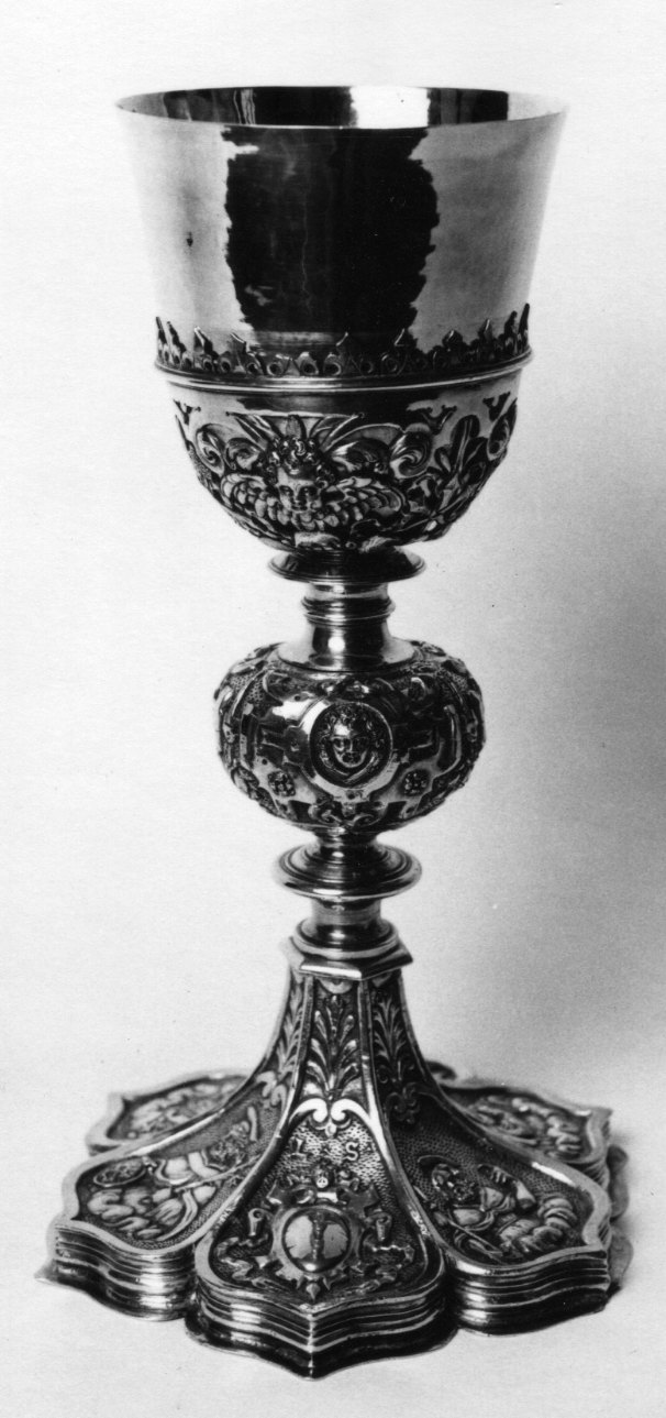 Madonna, Cristo e Santi (calice, opera isolata) - ambito genovese (fine/inizio secc. XVI/ XVII)