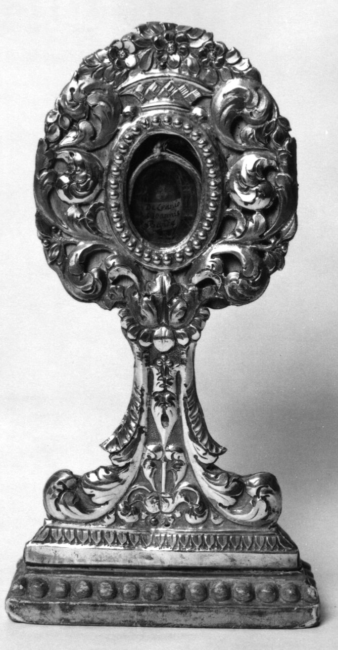 reliquiario - a ostensorio, opera isolata - ambito genovese (primo quarto sec. XIX)