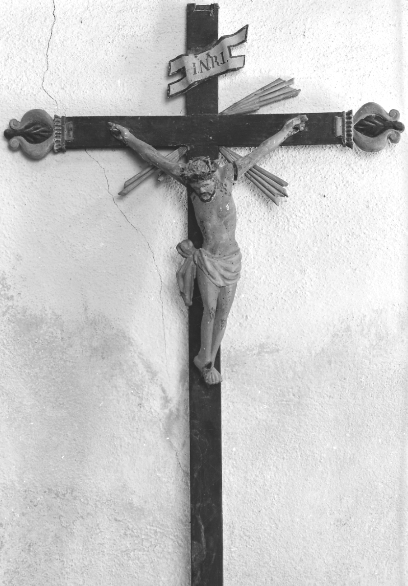 Cristo crocifisso dolente (croce da parete, opera isolata) - bottega piemontese (inizio sec. XIX)