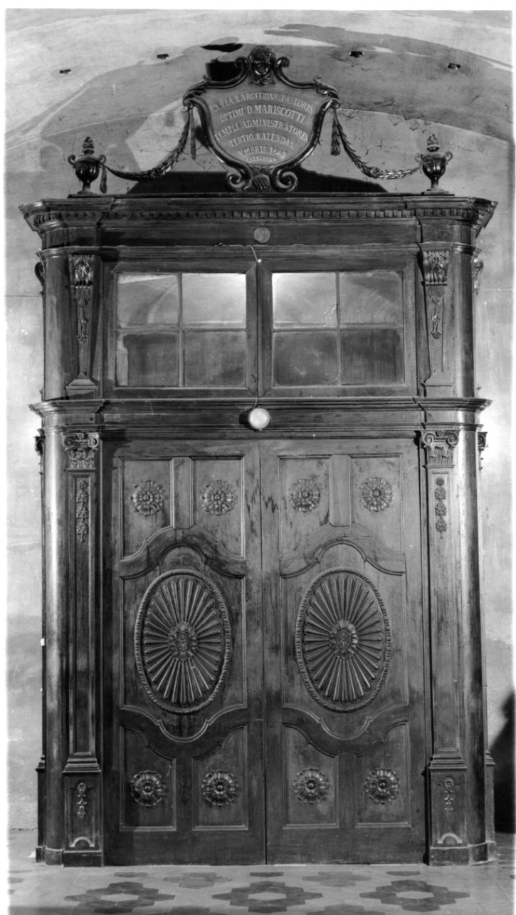 motivi decorativi vegetali (bussola d'ingresso, opera isolata) - bottega astigiana (secondo quarto sec. XIX)