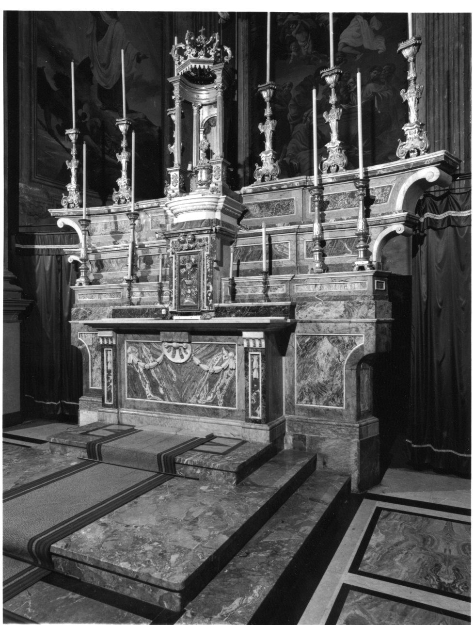 altare maggiore, opera isolata - bottega piemontese (ultimo quarto sec. XVIII)