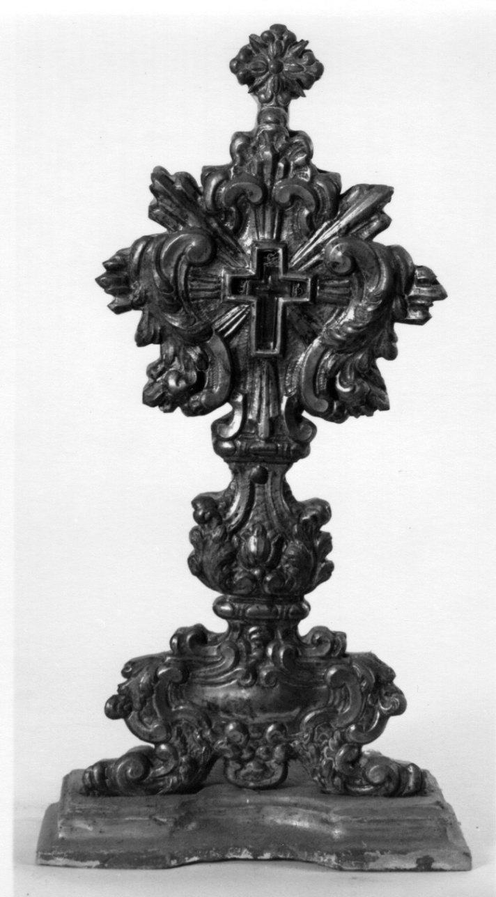 reliquiario topico, opera isolata - bottega piemontese (seconda metà sec. XVIII)