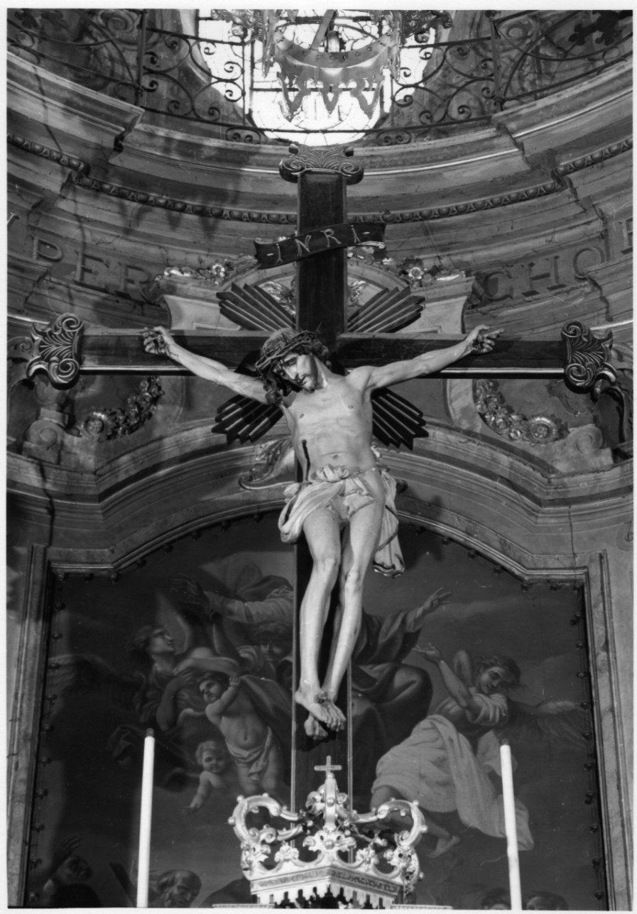 Cristo crocifisso dolente (croce processionale, opera isolata) - bottega piemontese (ultimo quarto sec. XVIII)