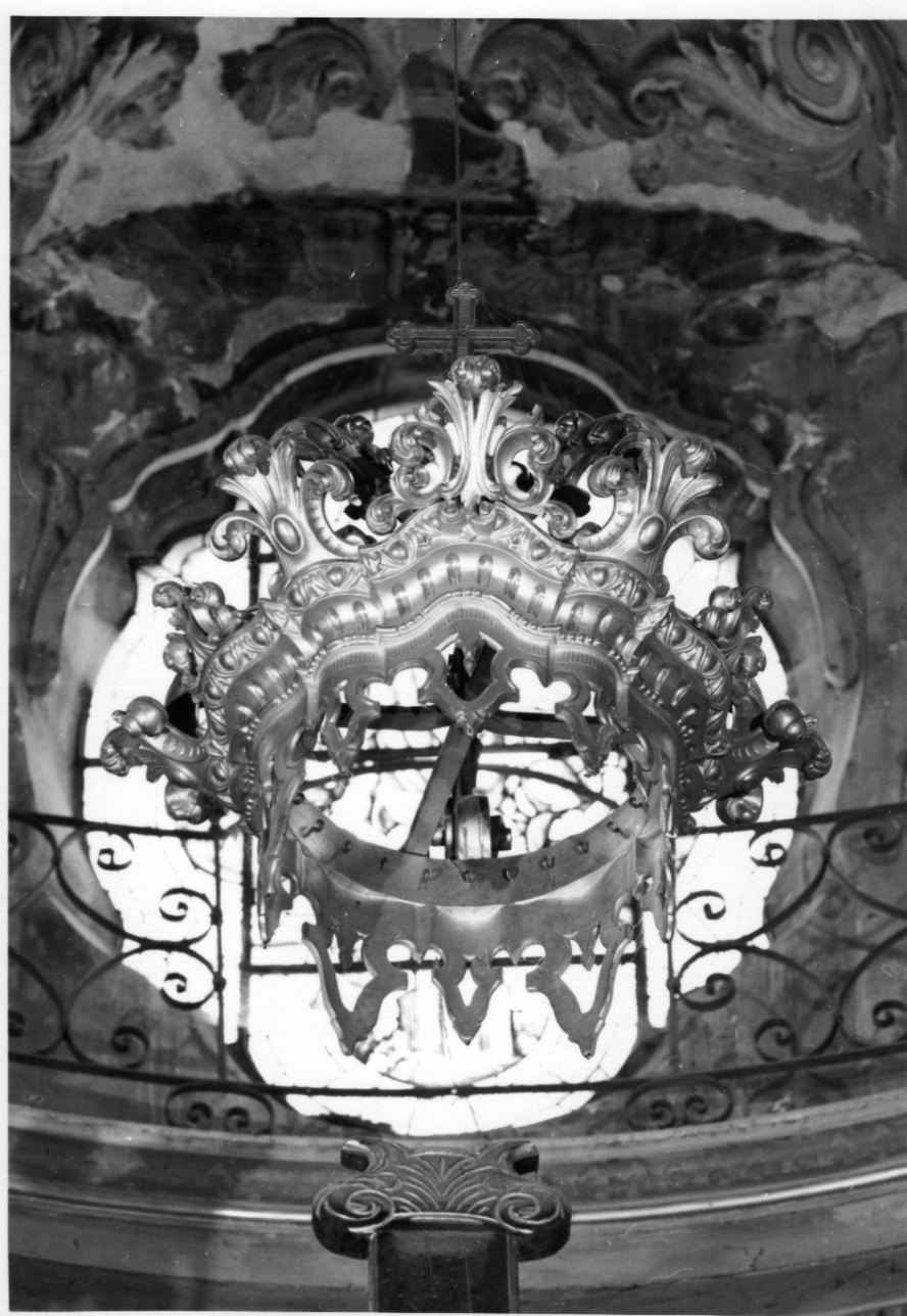 corona pensile, opera isolata - bottega piemontese (seconda metà sec. XIX)