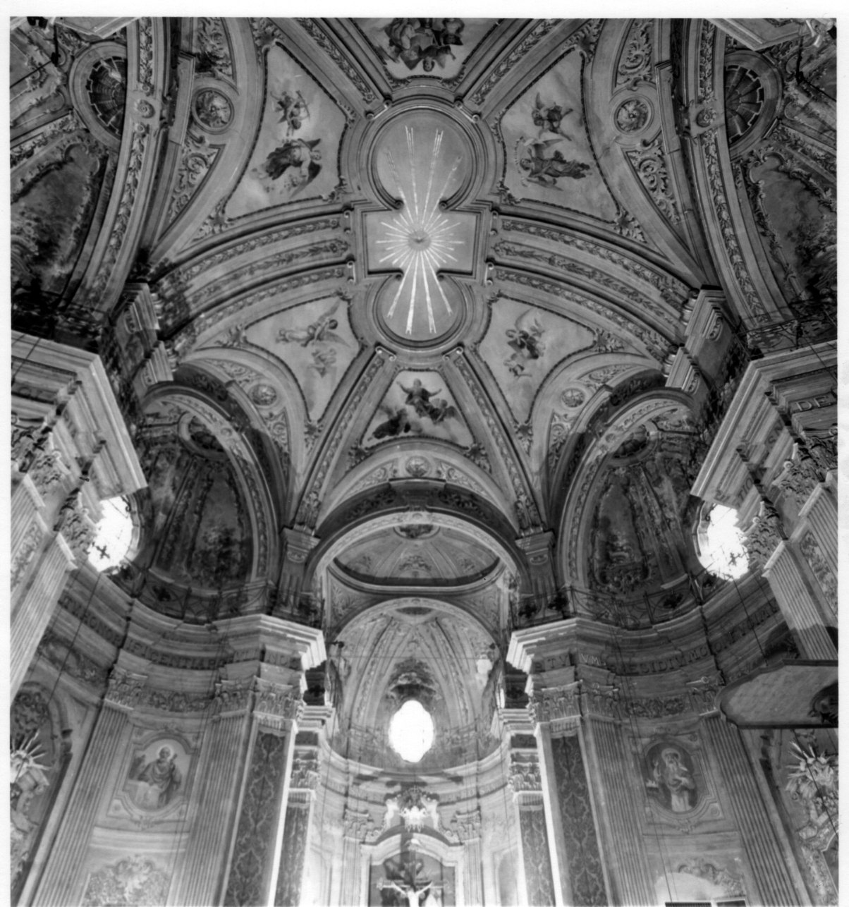 Dio Padre (dipinto, elemento d'insieme) di Morgari Luigi (fine sec. XIX)