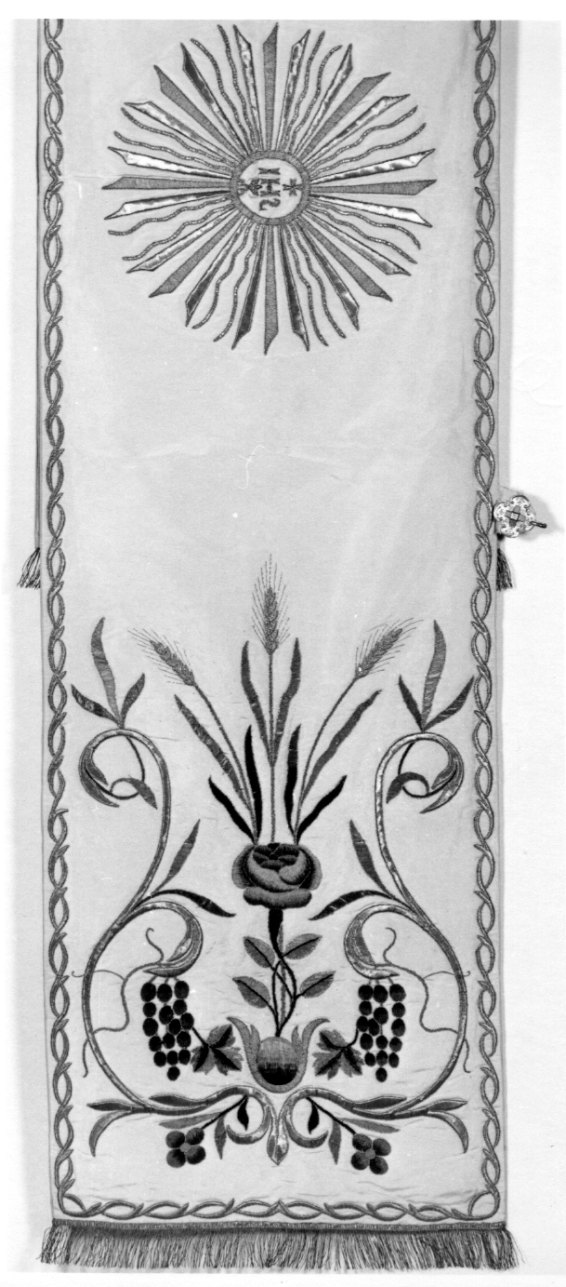 velo omerale, opera isolata - manifattura italiana (seconda metà sec. XIX)