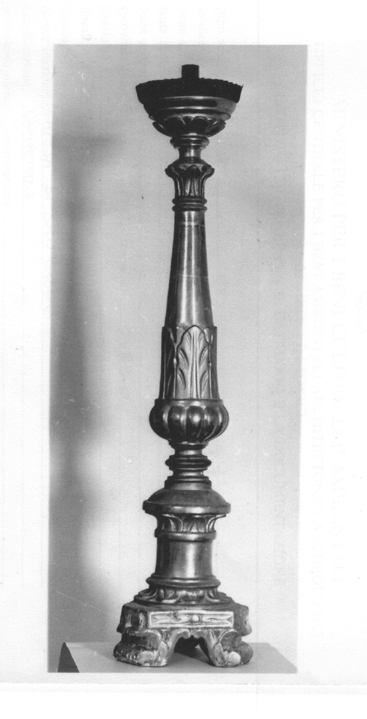 motivi decorativi vegetali (candeliere, serie) - bottega piemontese (inizio sec. XIX)