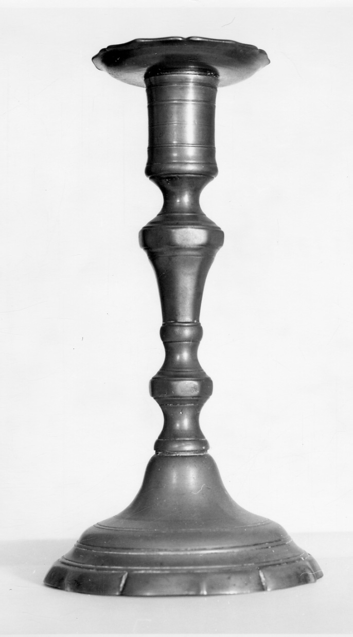 candeliere, serie - bottega piemontese (prima metà sec. XIX)