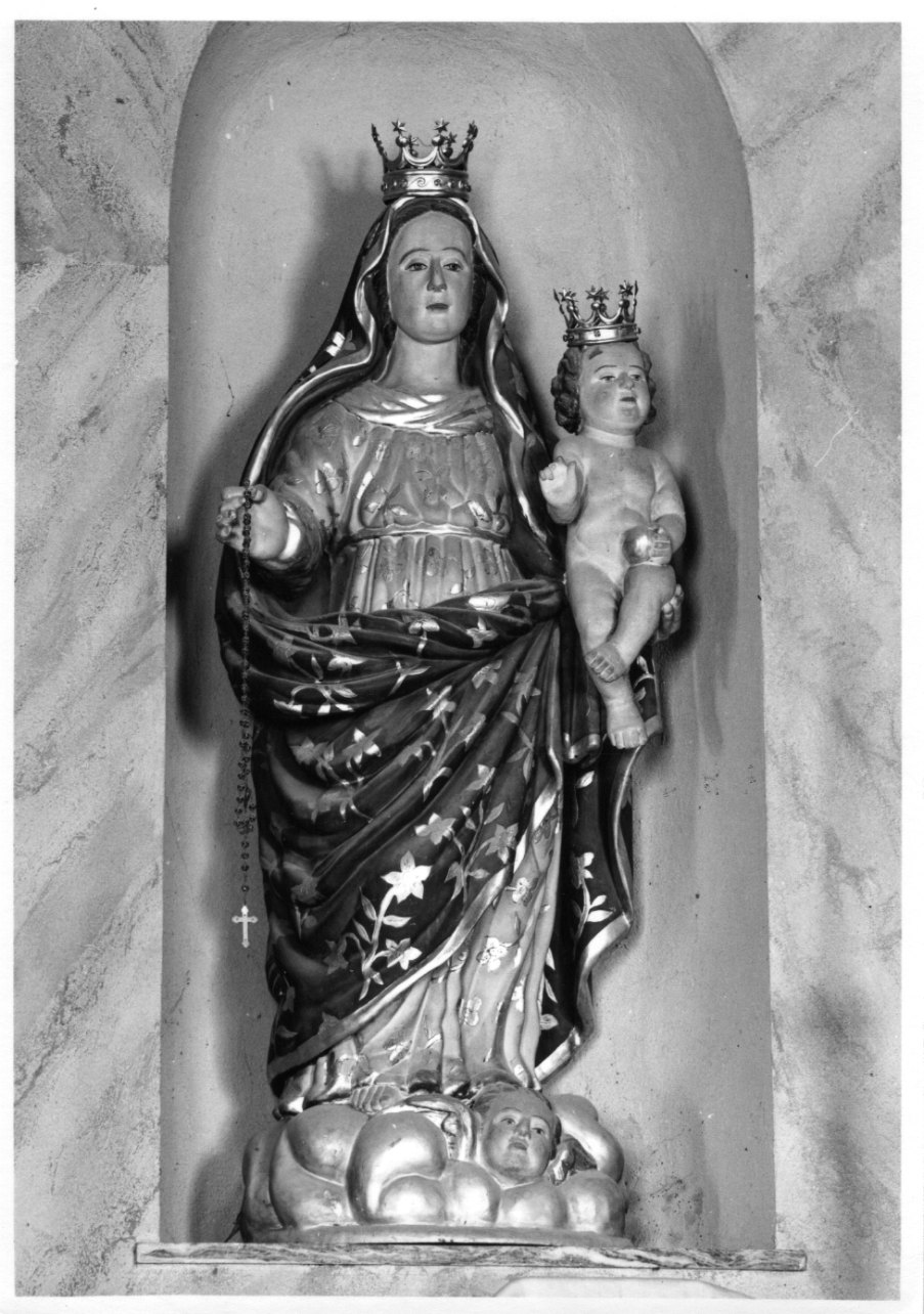 Madonna del Rosario (statua processionale, opera isolata) - bottega astigiana (metà sec. XVII)