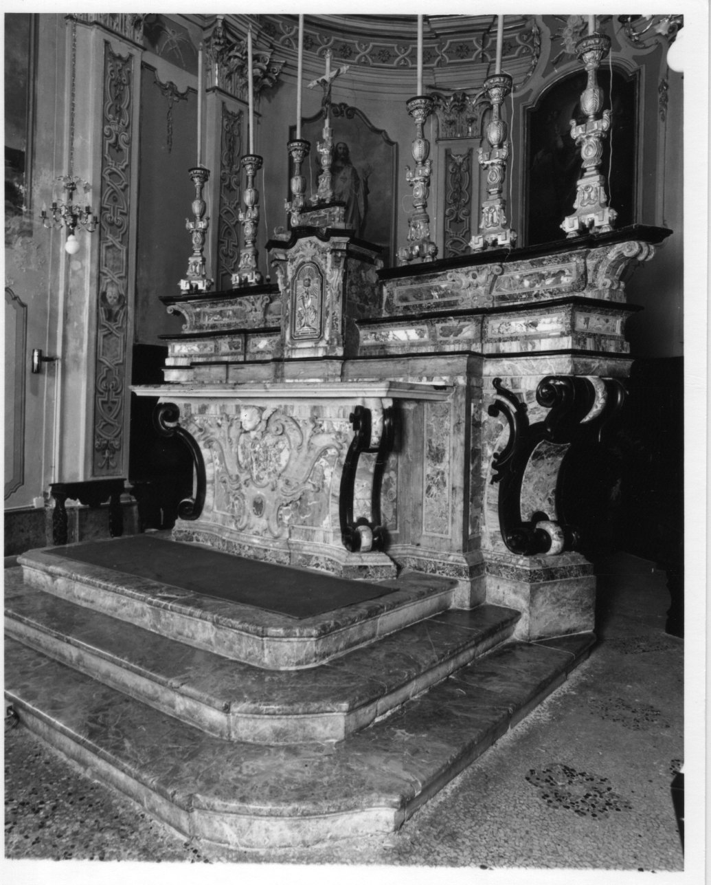 altare maggiore, opera isolata - bottega piemontese (seconda metà sec. XVIII)