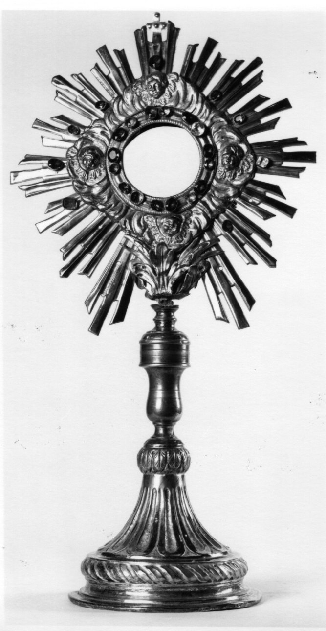 ostensorio - a raggiera, opera isolata - bottega piemontese (prima metà sec. XIX)