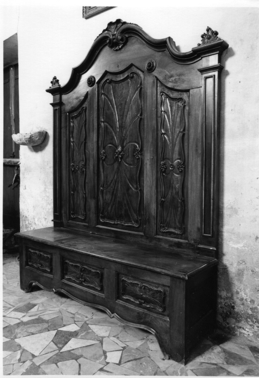 banco del celebrante, opera isolata - bottega astigiana (seconda metà sec. XIX)