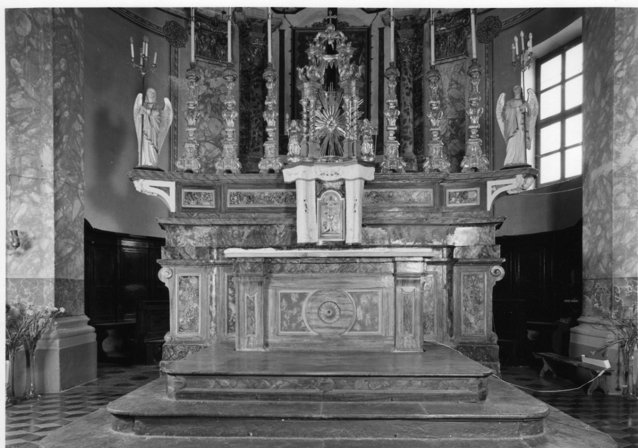 altare maggiore, opera isolata - ambito astigiano (ultimo quarto sec. XVIII)