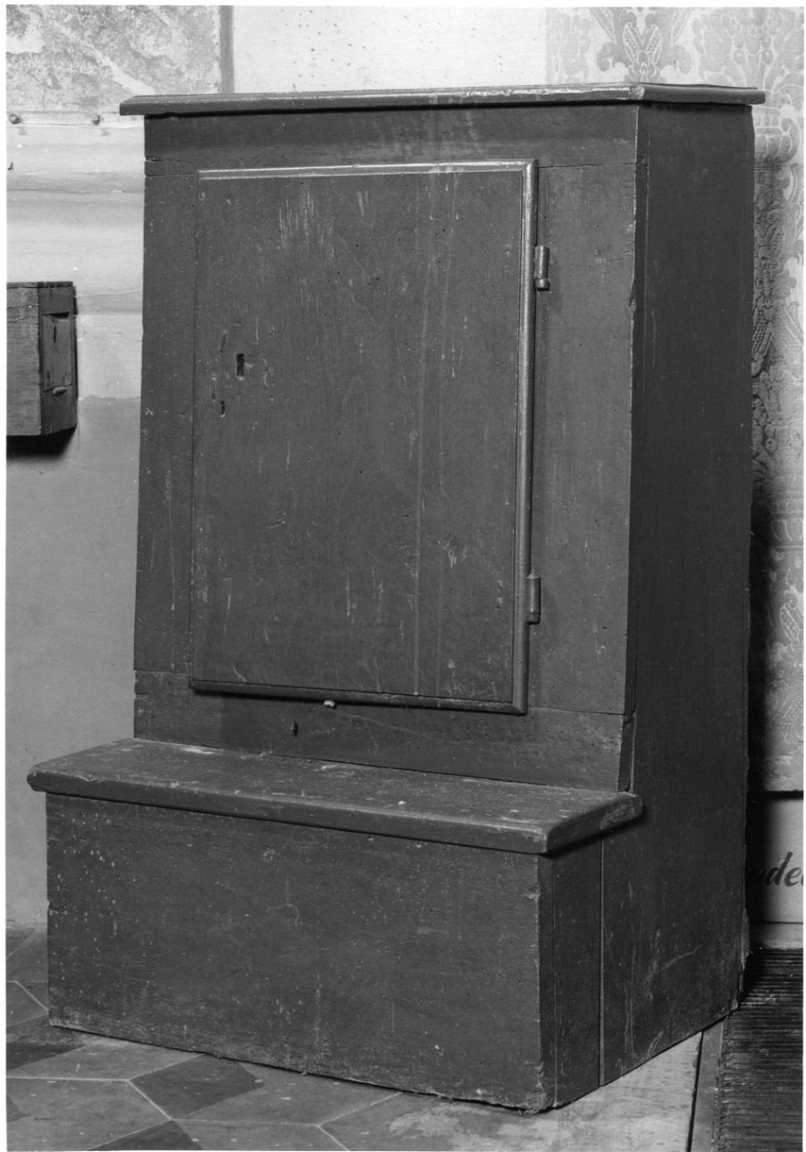 inginocchiatoio, opera isolata - ambito astigiano (sec. XIX)