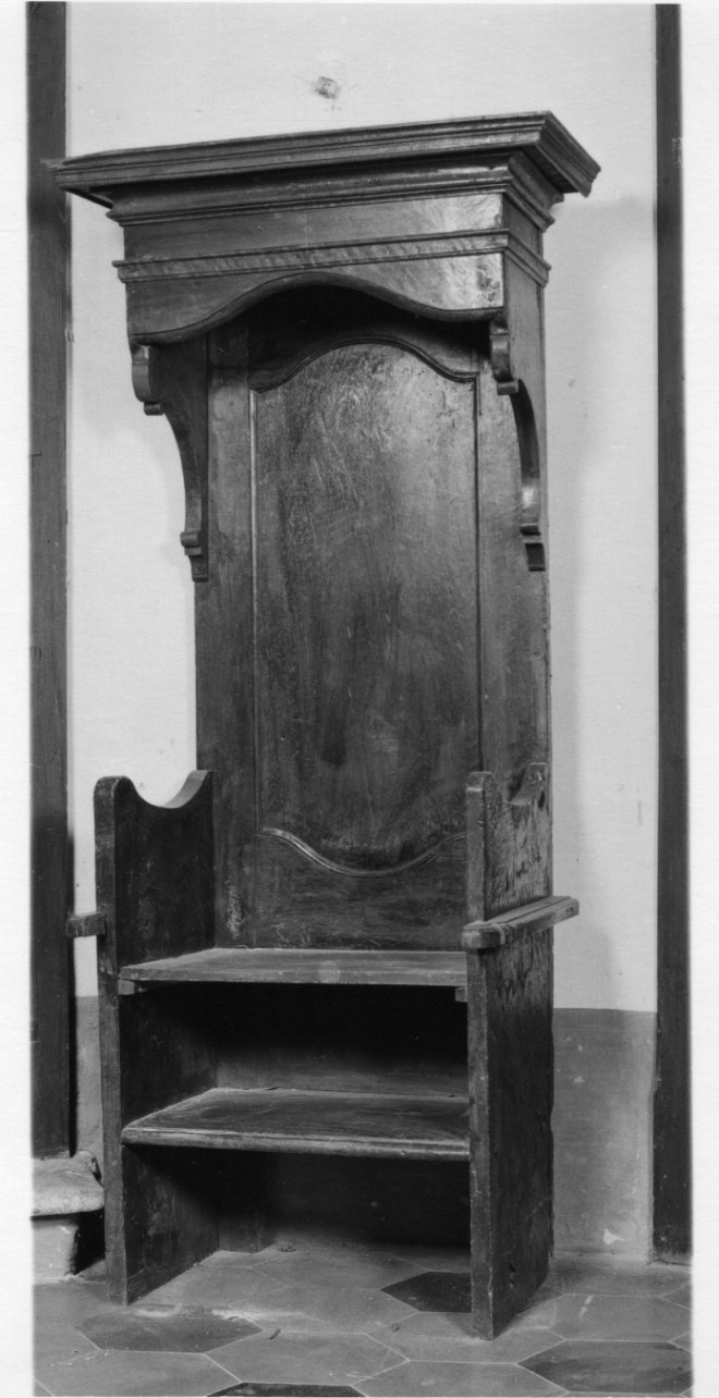 cattedra, opera isolata - bottega astigiana (fine/inizio secc. XVIII/ XIX)