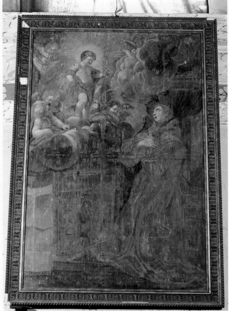 apparizione di Gesù Bambino a Sant'Antonio da Padova (dipinto, opera isolata) - ambito astigiano (prima metà sec. XVIII)