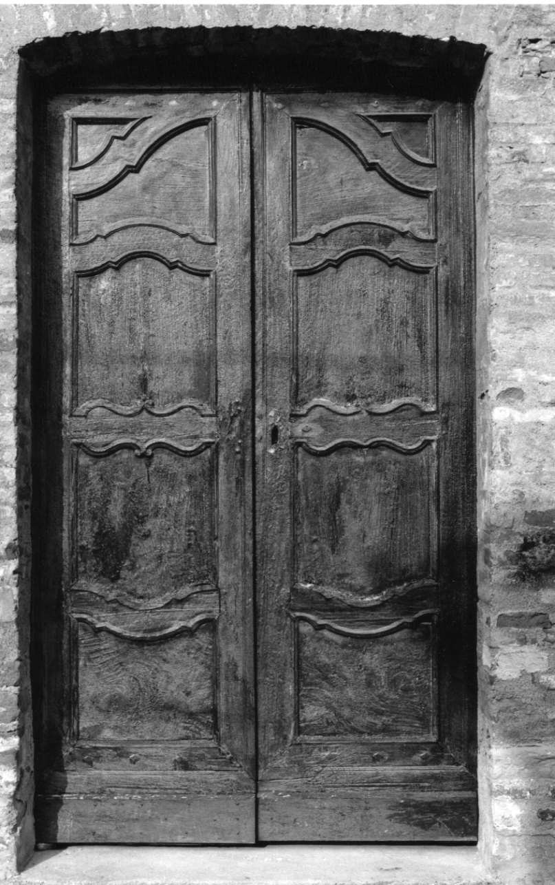 portone - a due battenti, opera isolata - bottega astigiana (metà sec. XVIII)