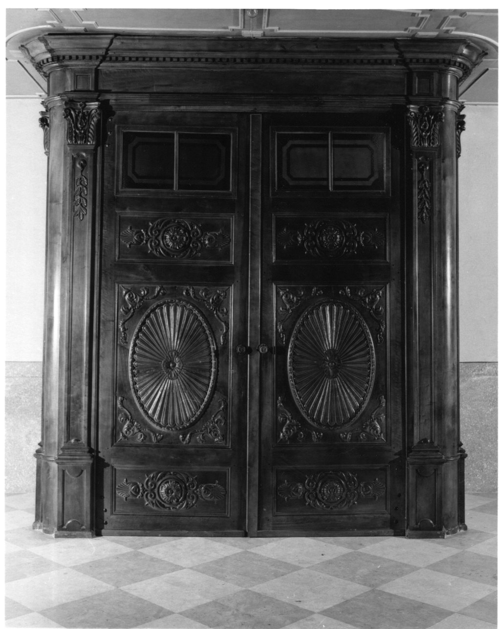 bussola d'ingresso, opera isolata - bottega astigiana (seconda metà sec. XIX)