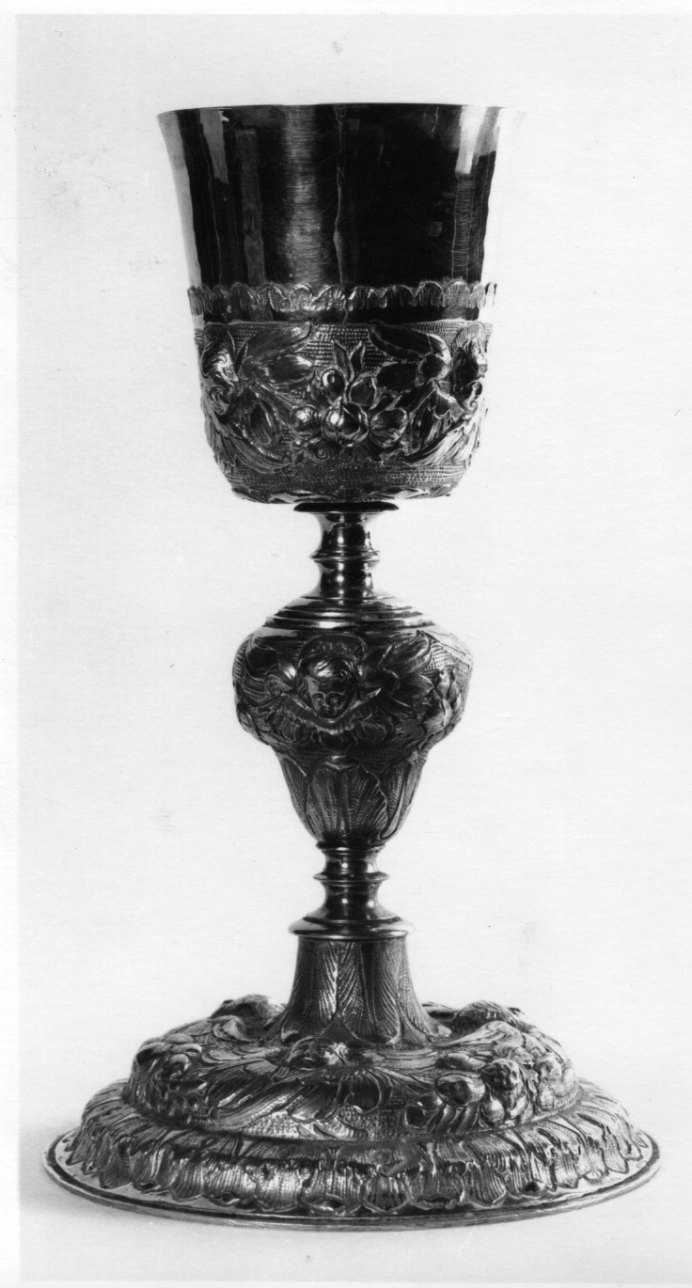 calice, opera isolata - bottega piemontese (fine/inizio secc. XVII/ XVIII)