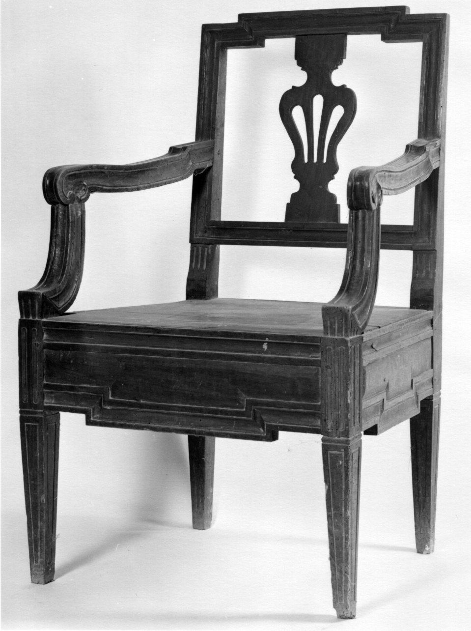 sedia, opera isolata - ambito astigiano (primo quarto sec. XIX)