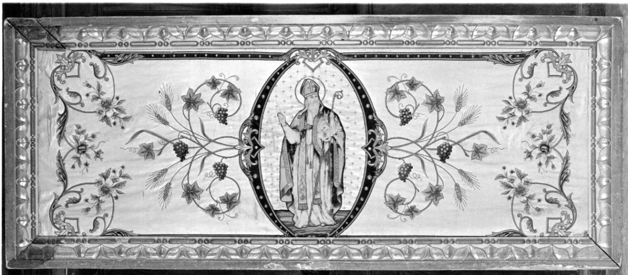 San Nicola di Bari (paliotto, opera isolata) - manifattura piemontese (fine/inizio secc. XIX/ XX)