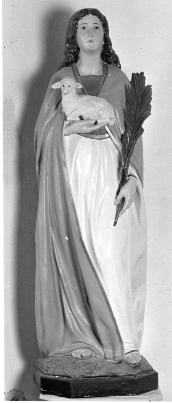 Sant'Agnese (statua, opera isolata) - ambito piemontese (fine/inizio secc. XIX/ XX)