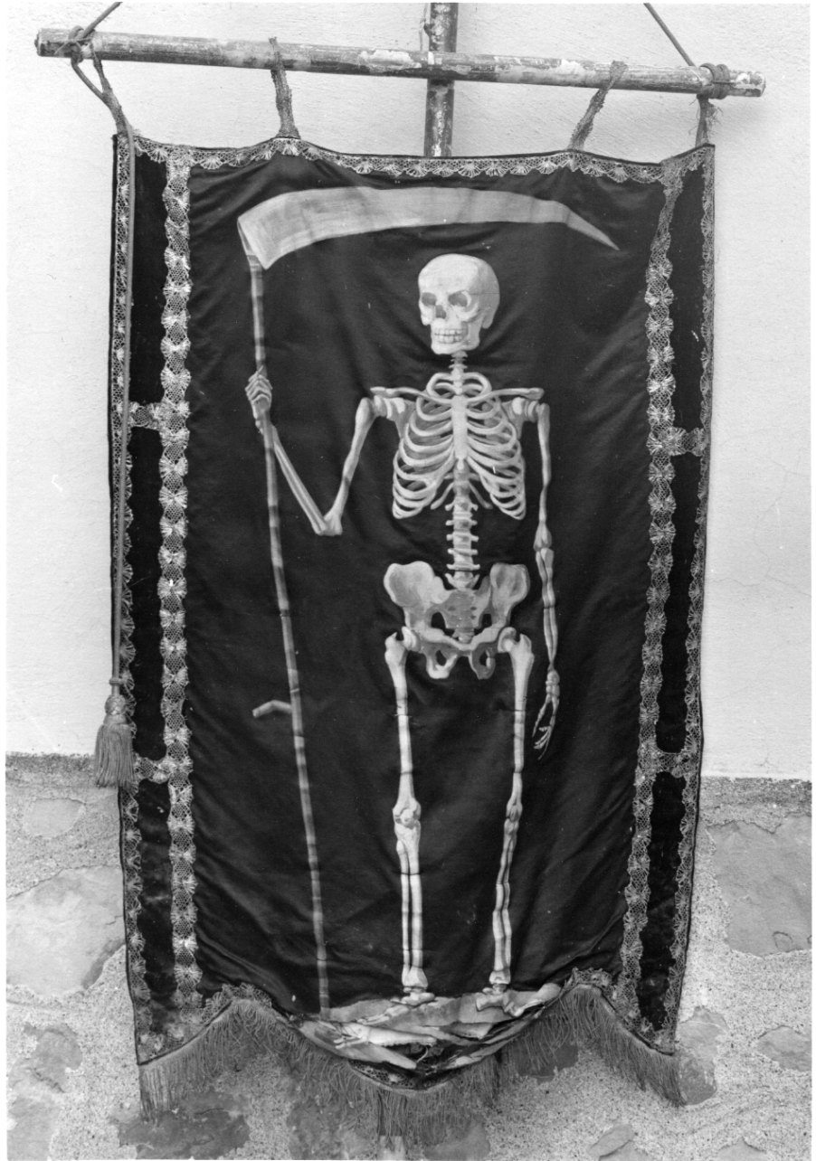 Morte (stendardo processionale, opera isolata) - manifattura piemontese (seconda metà sec. XIX)