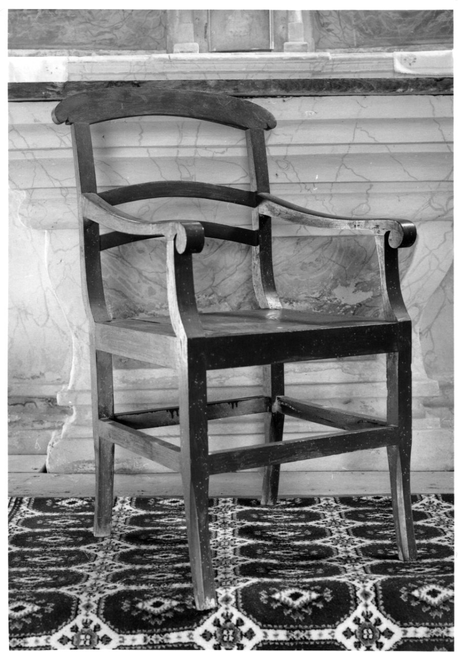 sedia, opera isolata - bottega astigiana (prima metà sec. XIX)