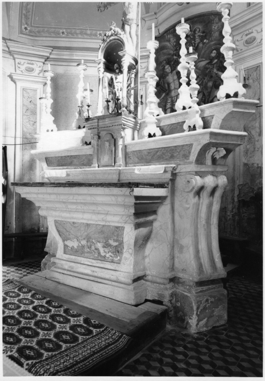 altare maggiore, opera isolata - bottega astigiana (seconda metà sec. XVIII)