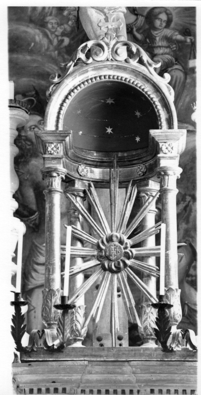 tronetto per esposizione eucaristica, opera isolata - bottega piemontese (inizio sec. XIX)