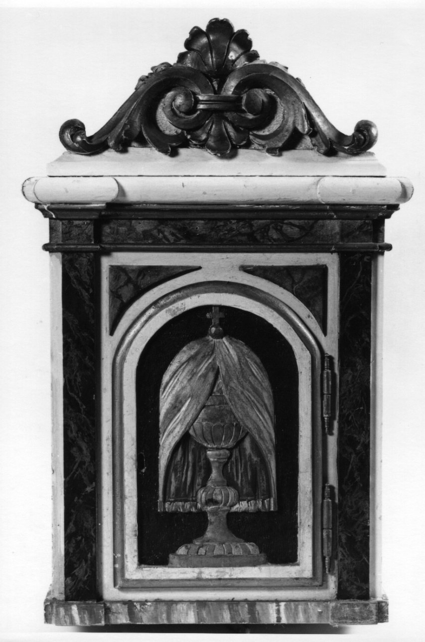 calice eucaristico (tabernacolo, opera isolata) - bottega astigiana (primo quarto sec. XX)