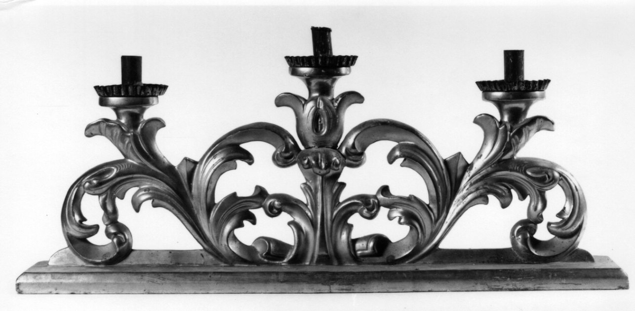 candelabro da chiesa, serie - bottega piemontese (ultimo quarto sec. XIX)