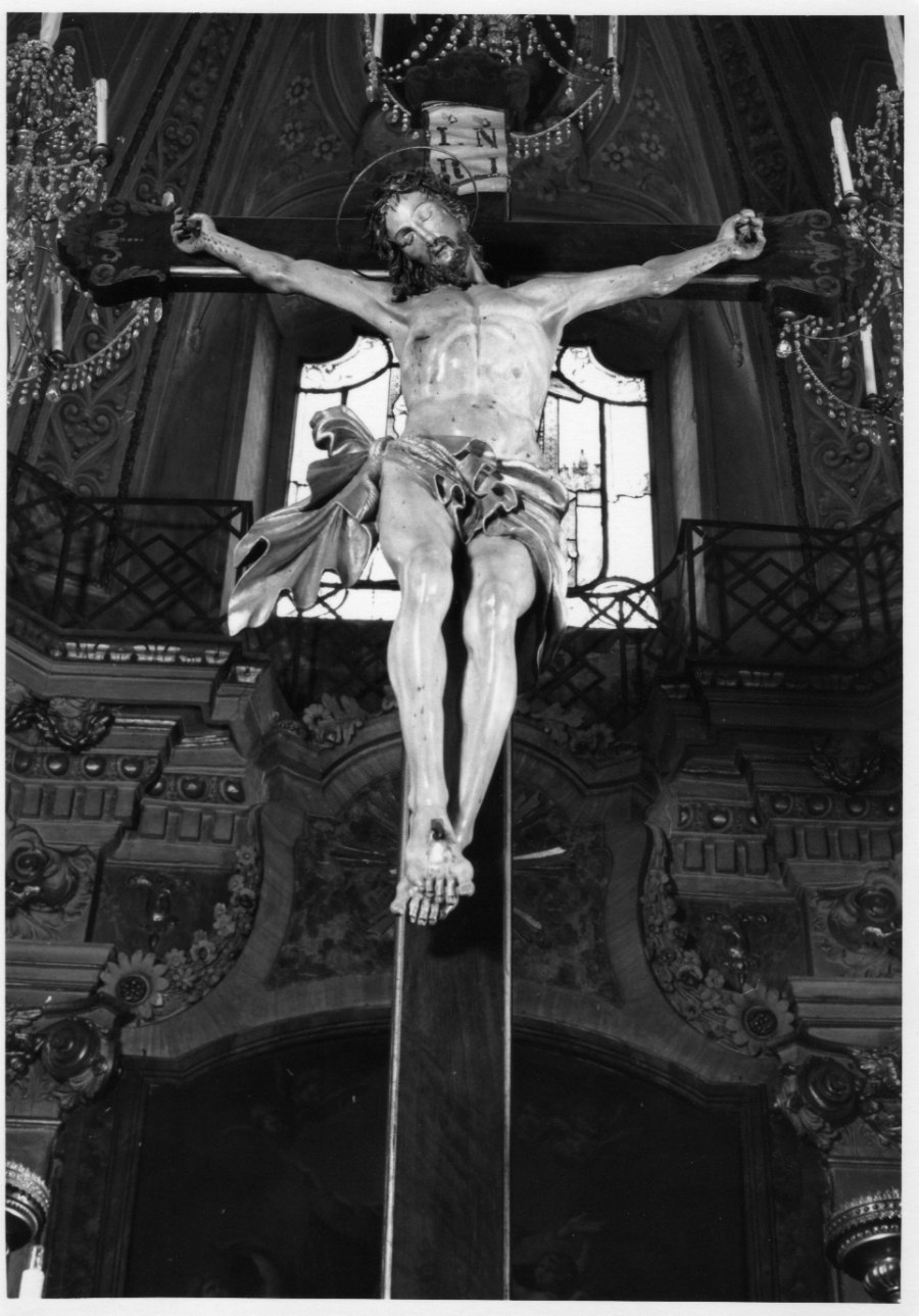 Cristo crocifisso dolente (croce processionale, opera isolata) - bottega piemontese (seconda metà sec. XVIII)