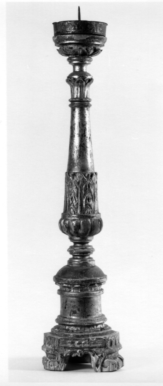 candeliere, serie - bottega piemontese (prima metà sec. XIX)