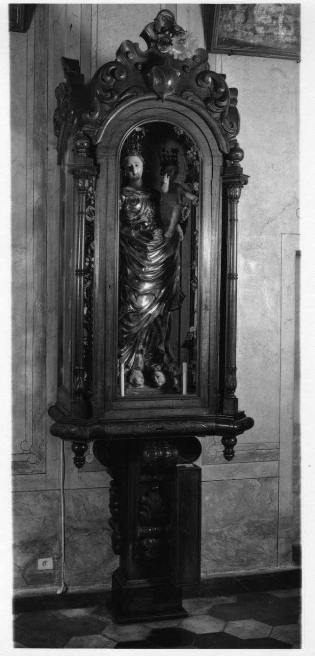 monogramma mariano (edicola, opera isolata) - bottega piemontese (fine/inizio secc. XIX/ XX)