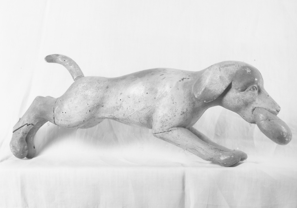 cane (scultura, frammento) - ambito astigiano (sec. XVIII)