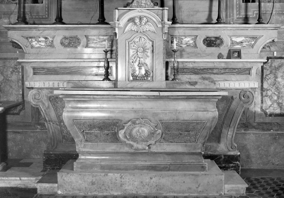 simboli eucaristici (altare, opera isolata) - ambito astigiano (seconda metà sec. XIX)