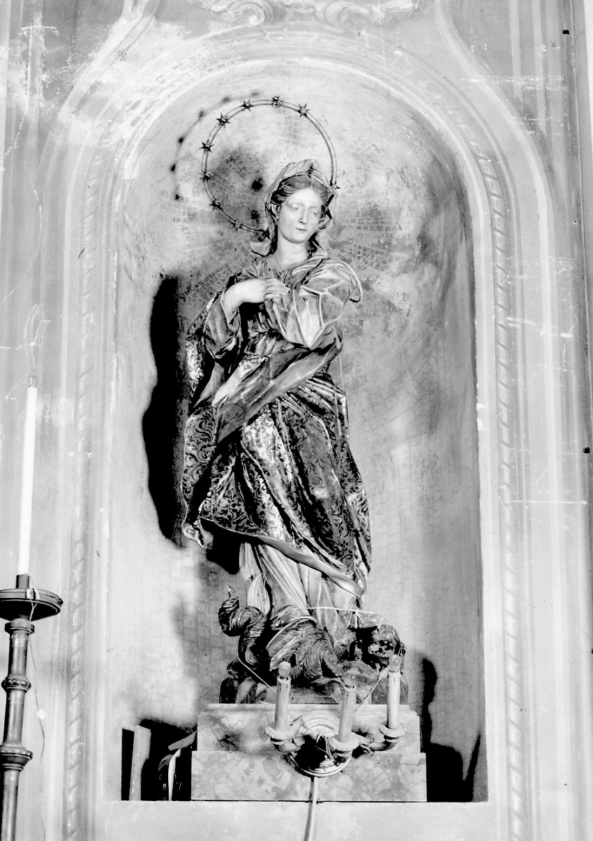 Immacolata Concezione (statua, opera isolata) - ambito astigiano (prima metà sec. XVIII)