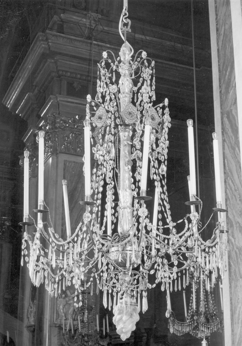 lampadario, serie - produzione piemontese (primo quarto sec. XX)