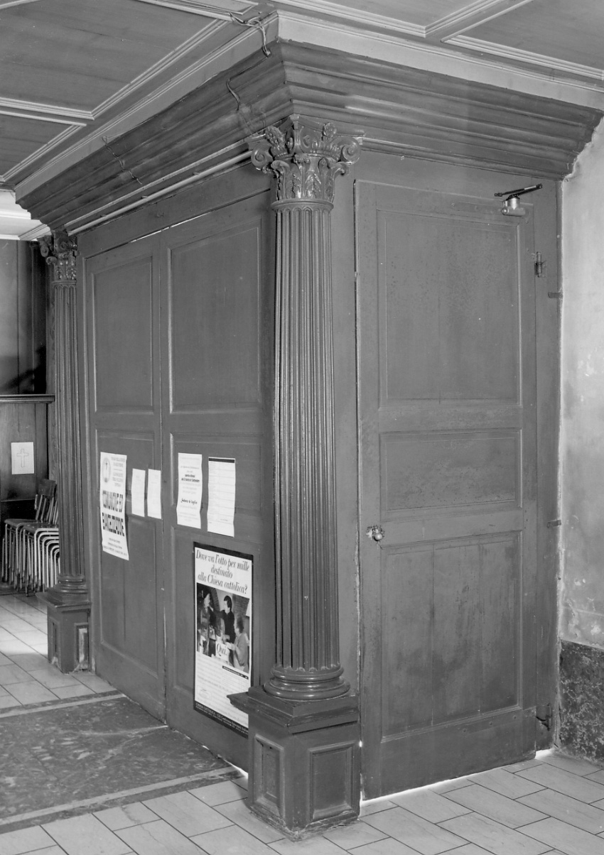 bussola d'ingresso, opera isolata - ambito astigiano (seconda metà sec. XIX)