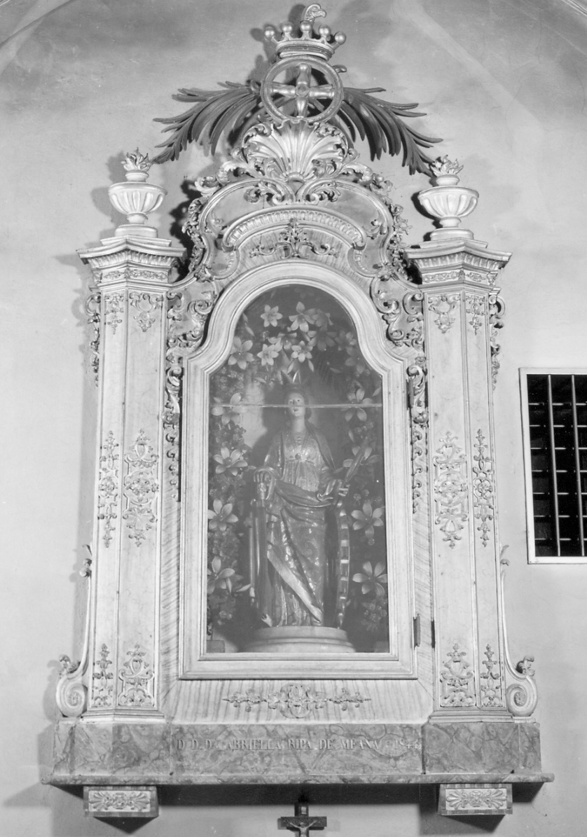 mostra d'altare, opera isolata - ambito astigiano (metà sec. XIX)